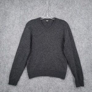 Men's V-Neck Charcoal Sweater UniQLO